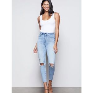Good American crop jeans